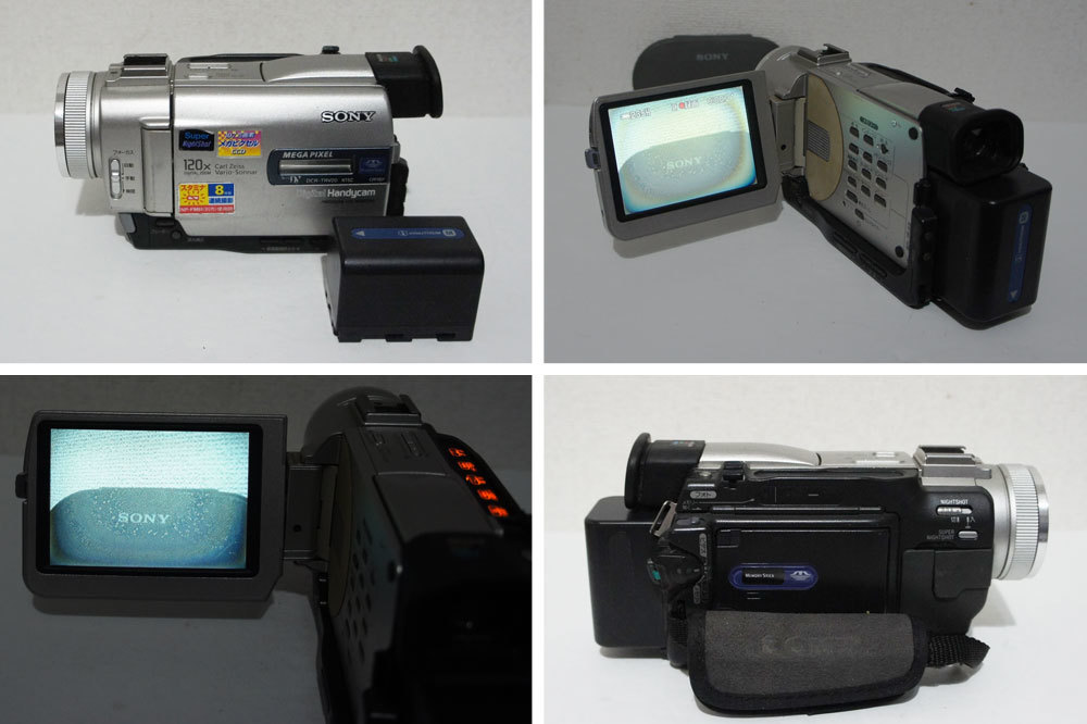 1円～Sony Panasonic Canon DCR-TRV10 20他 miniDV 撮影再生OK ジャンク品 6台セット まとめて_画像3