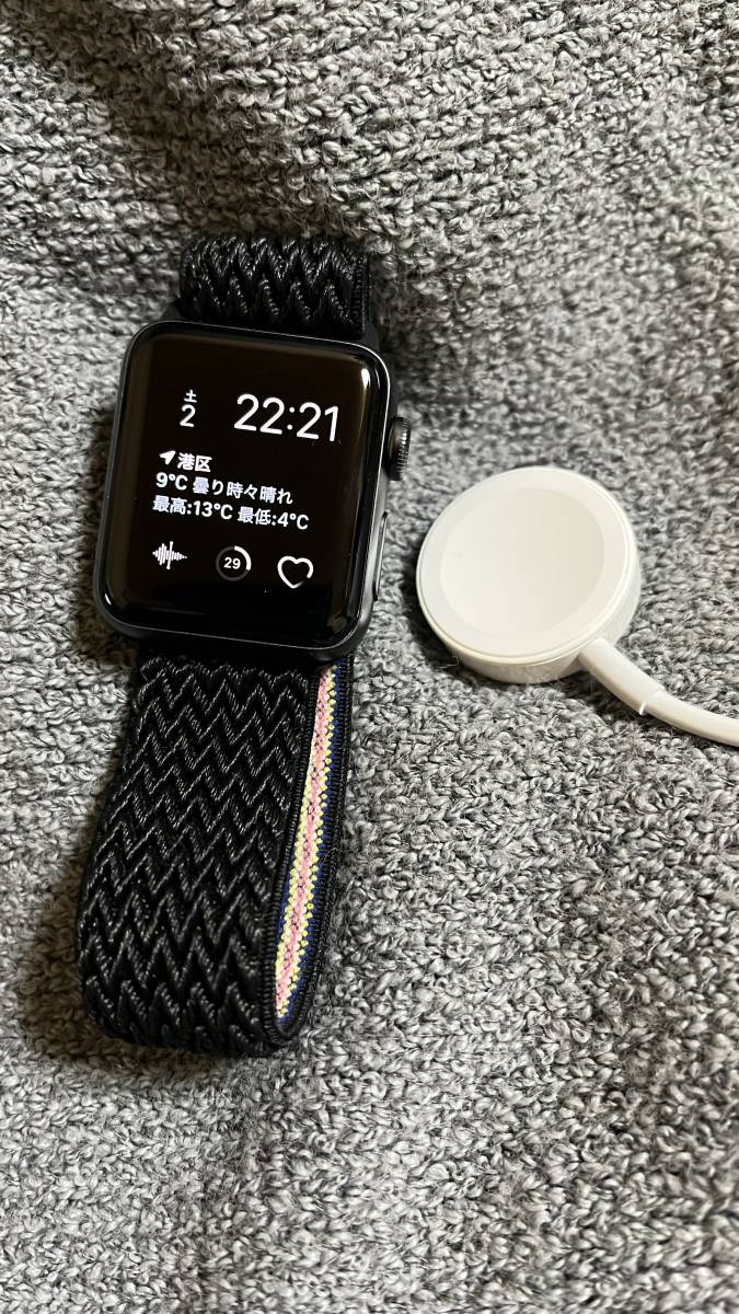 Apple Watch Series 3 GPSモデル 38ｍｍスペースグレイ アルミニウム 