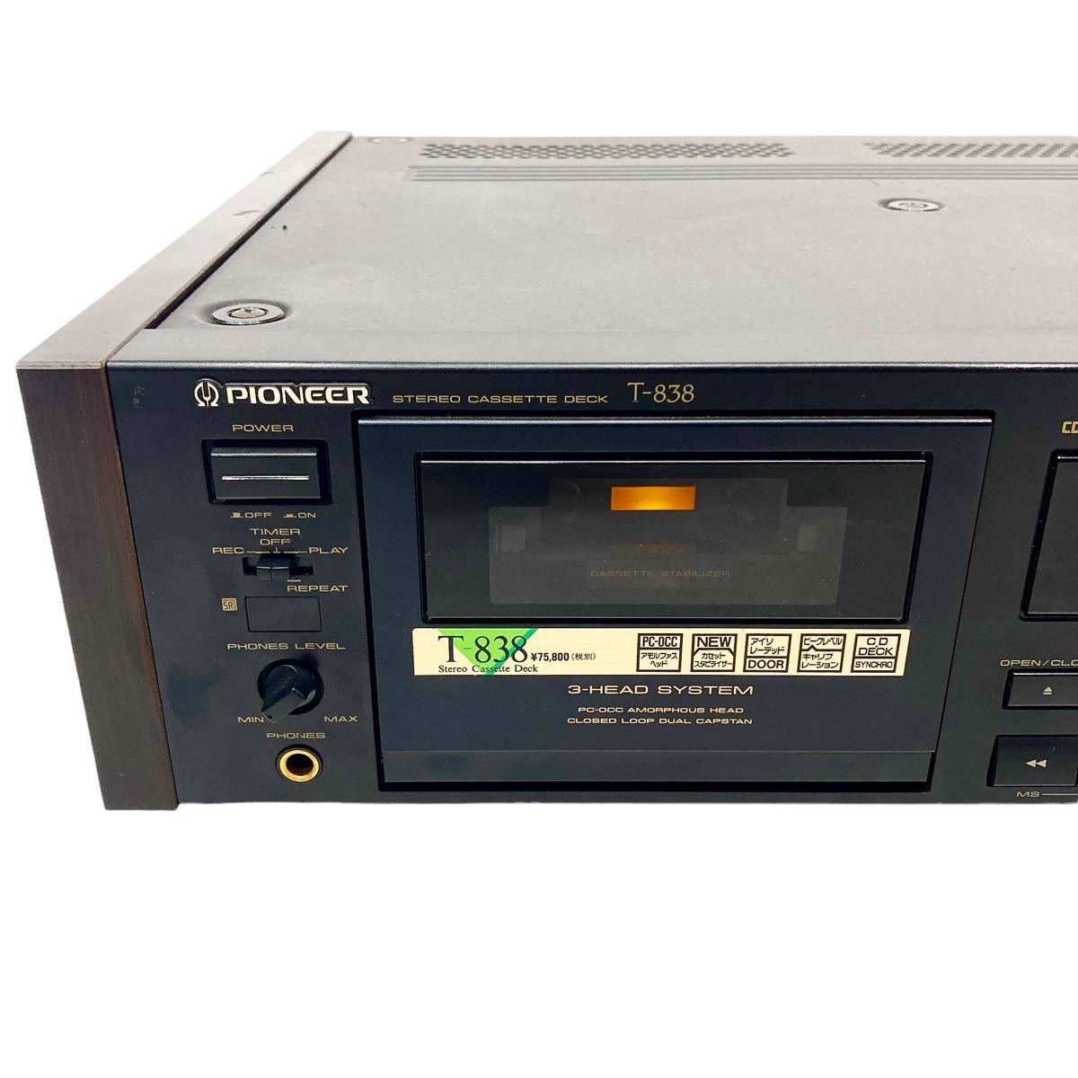 Pioneer パイオニア 3ヘッド STEREO CASSETTE DECK ステレオ Pioneer パイオニア 3ヘッド STEREO CASSETTE DECK ステレオ