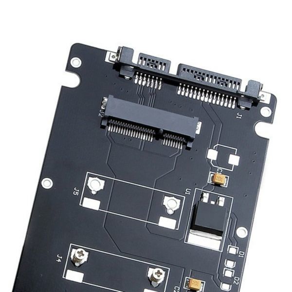 新品即決■送料無料 mSATA(mini SATA) SSD50mm⇒ SATA3.0 6Gbps/2.5インチ HDD/SSDに変換