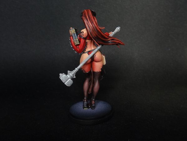 【新品】39mm KINGDOM DEATH キングダム・デス Preacher Pin Up 女性戦士 未塗装 レジン製 組み立て キット フィギュア プラモデル H144_画像5