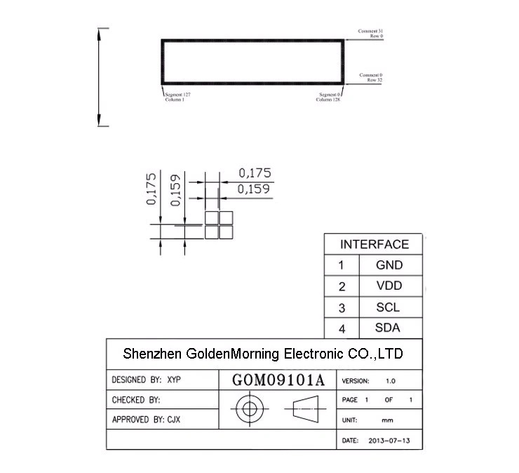 [ новый товар ] 0.91 дюймовый IIC I2C серийный OLED жидкокристаллический дисплей модуль 128x32 3.3V/5V AVR PIC Arduino UNO MEGA. соответствует голубой E328