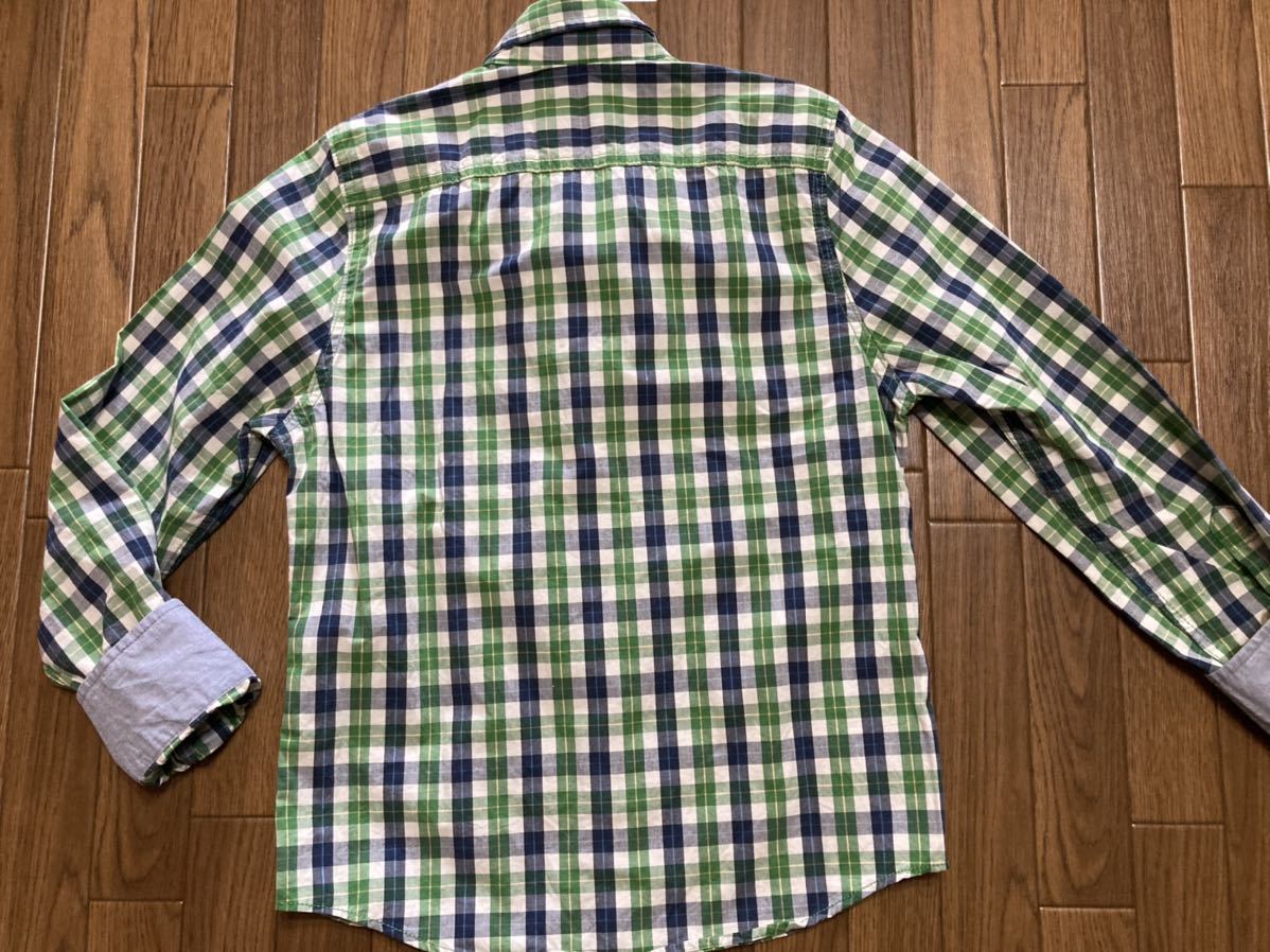  новый товар рубашка с длинным рукавом проверка рубашка Abercrombie & Fitch Kids M Abercrombie & Fitch Abercrombie & Fitch 