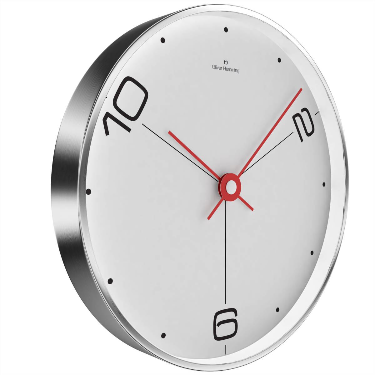 壁掛け時計 掛時計 イギリスデザイン Oliver Hemming オリバー・ヘミング W300SB14WTR 　おしゃれ 引越 新築 祝い プレゼント_画像1