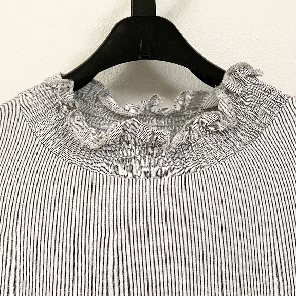 ZARA ザラ ELASTICATED DRESS ティアード ワンピース S チュニック フリルネック