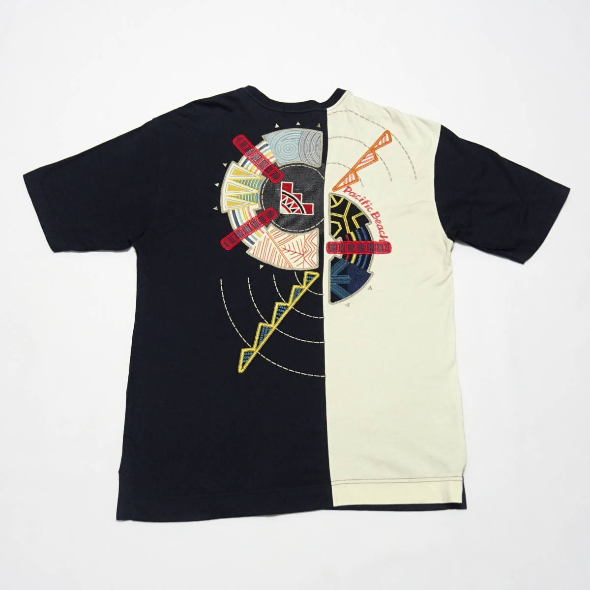 変更OK santafe サンタフェ 刺繍シャツ サイズ4 ブラック 日本製 匿名 