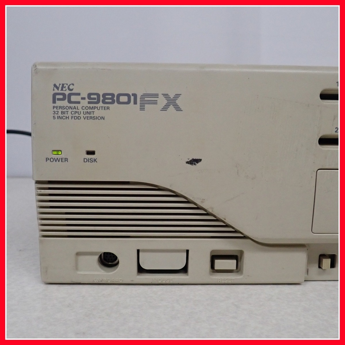 ◇NEC PC-9801FX2 本体のみ レトロPC PC98 日本電気 ジャンク【40_画像2