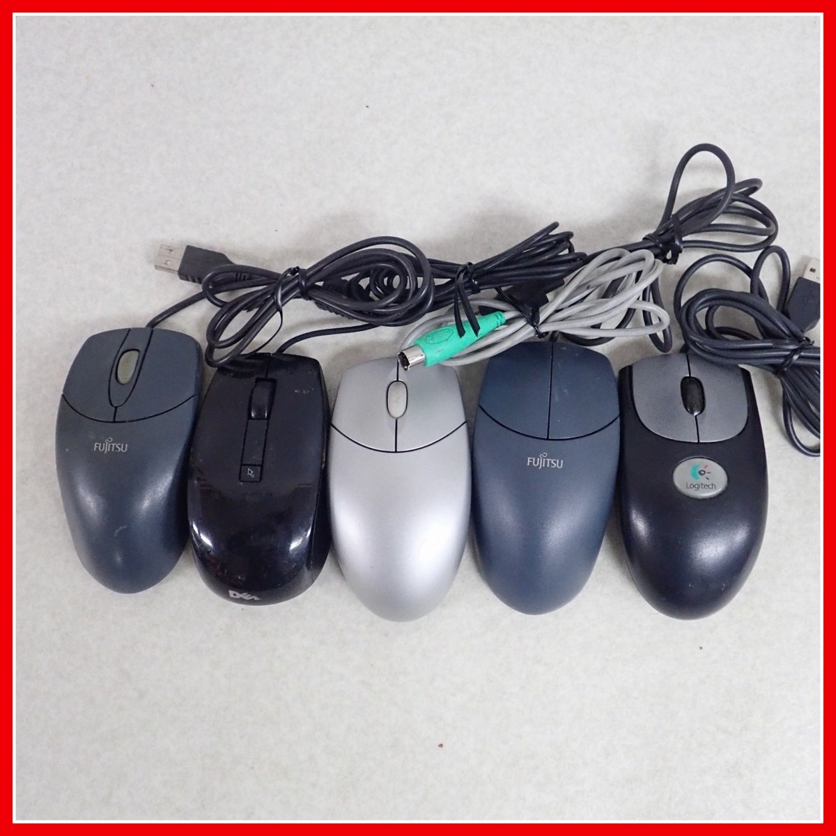 ◇PC/パソコン USB PS/2端子等 マウス/トラックボール まとめて大量20個セット ジャンク【20_画像3