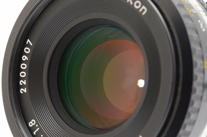 ●きれいな外観★F1.8の明るい単焦点SIC●ニコン Nikon Ai-S NIKKOR 50mm F1.8 SIC コーティングレンズ＜フィルター,前後キャップ＞9u8466_画像9