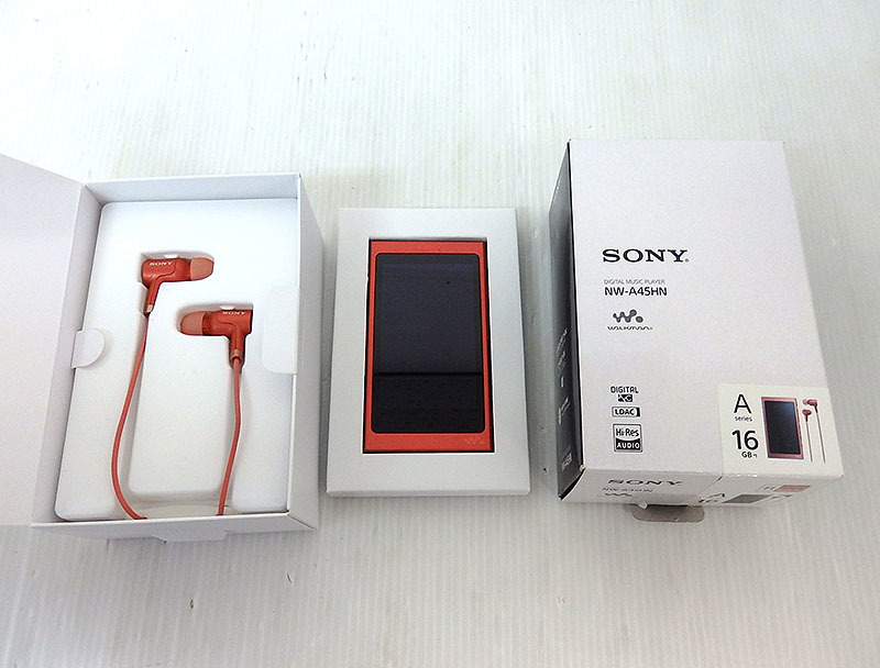 美品!! SONY ウォークマン NW-A45HN 16GB レッド ハイレゾ対応