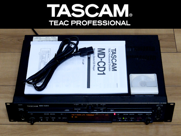 ☆01 完動美品 TASCAM MD-CD1 業務用MDLP/CD複合デッキ 使用時間少