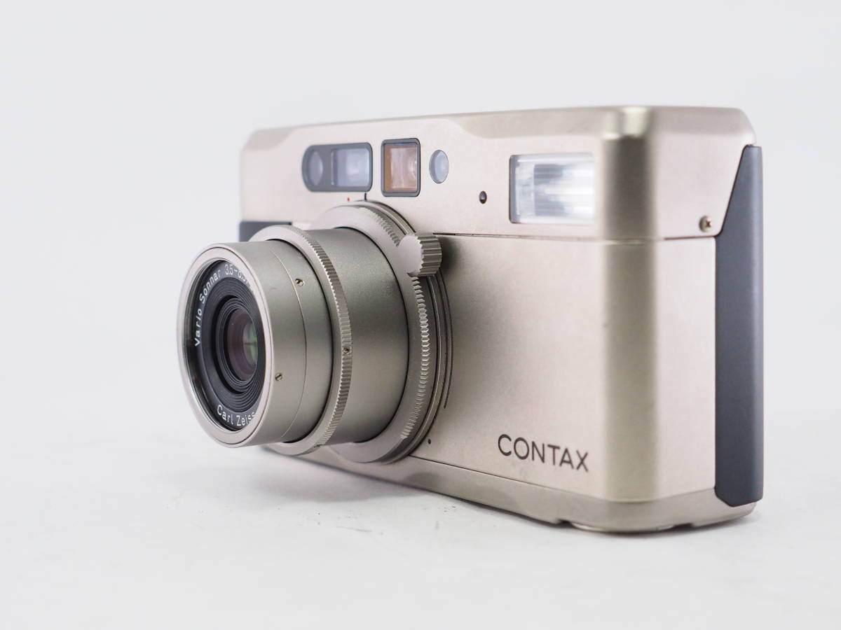 【ジャンク】②CONTAX コンタックス TVS Vario-Sonner 28-56mm F3.5-6.5 ソフトケース付き 高級コンパクトカメラ B02D#11064_画像8