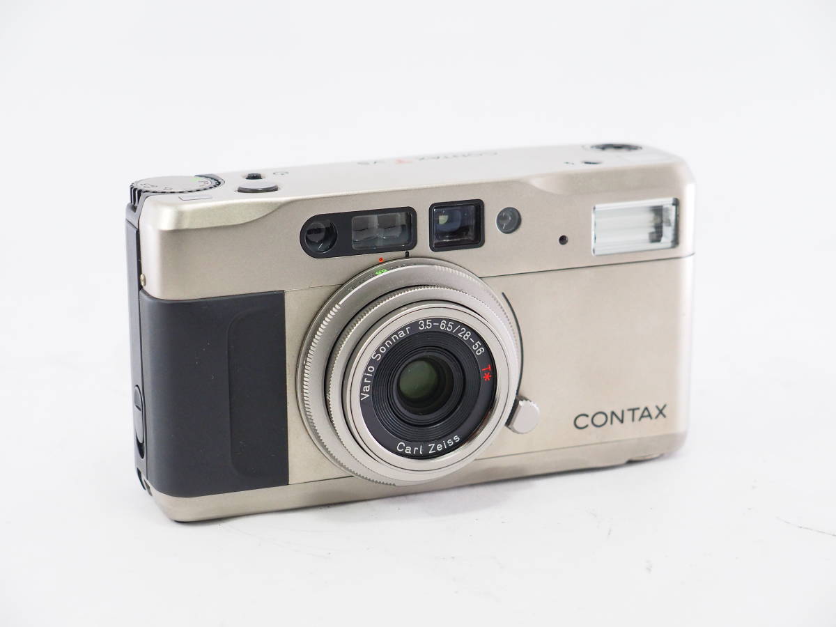 【ジャンク】②CONTAX コンタックス TVS Vario-Sonner 28-56mm F3.5-6.5 ソフトケース付き 高級コンパクトカメラ B02D#11064_画像3