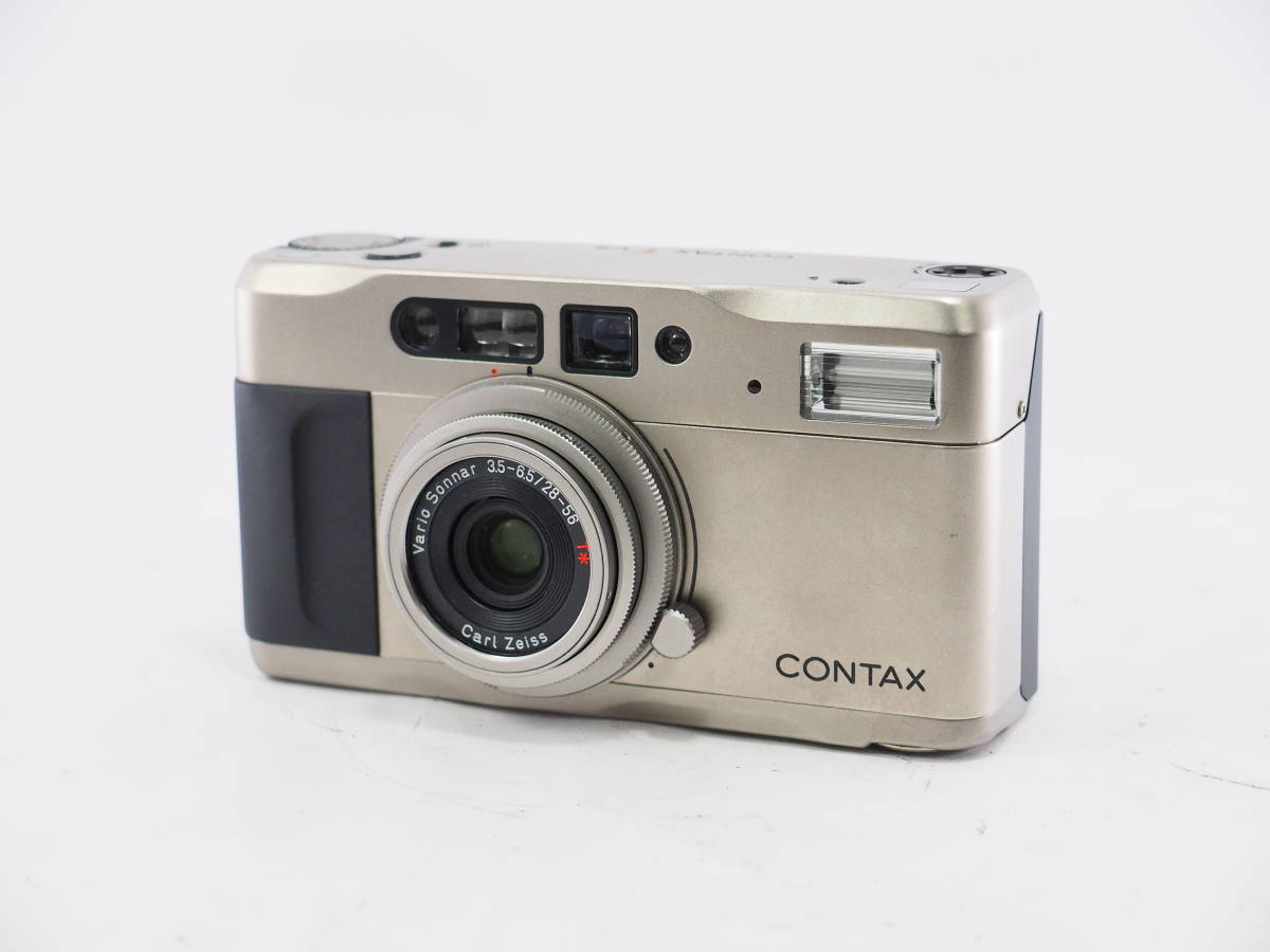 【ジャンク】②CONTAX コンタックス TVS Vario-Sonner 28-56mm F3.5-6.5 ソフトケース付き 高級コンパクトカメラ B02D#11064_画像2