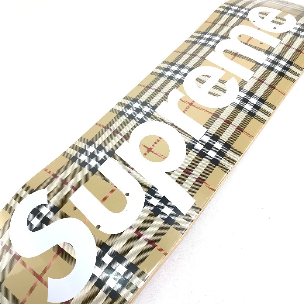 未使用 Supreme シュプリーム BURBERRY(バーバリー) コラボ Beige デッキ スケートボード ウッド ベージュ ユニセックス【中古】_画像5