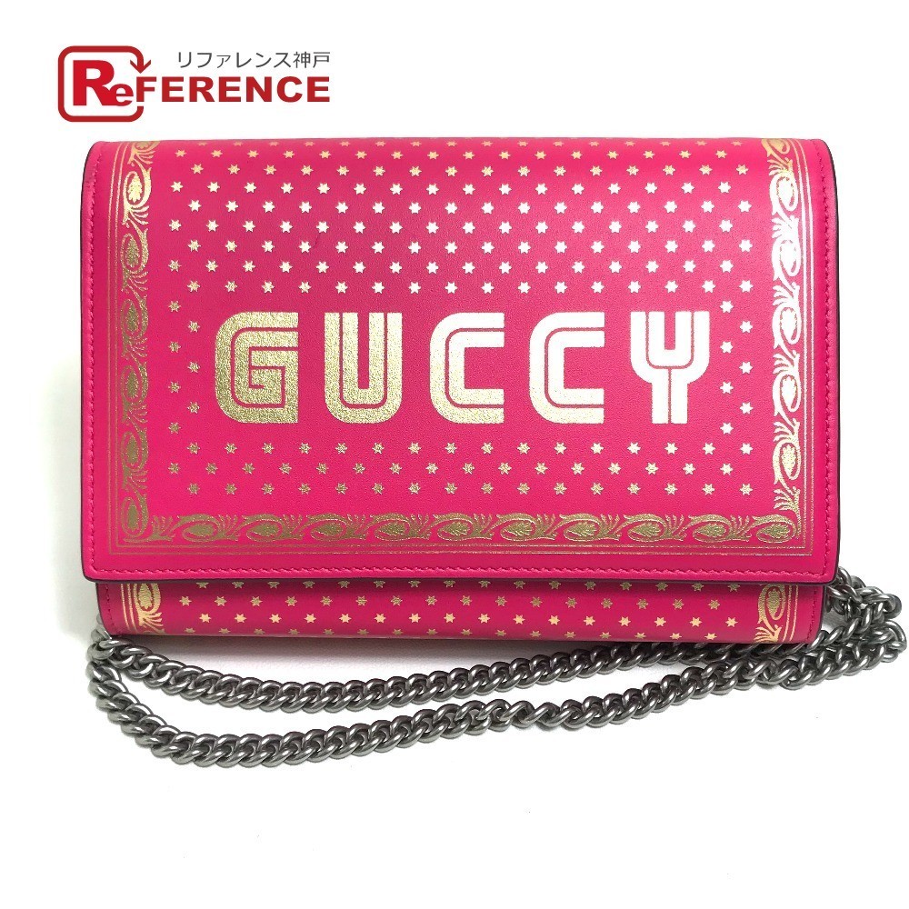 一番の贈り物 新品同様 GUCCI グッチ 524967 GUCCY ロゴ チェーンウォレットバッグ 2WAY 長財布 レザー ピンク ピンク/ゴールド レディース【中古】 女性用財布 一番の贈り物 新品同様 GUCCI グッチ 524967 GUCCY ロゴ チェーンウォレットバッグ 2WAY 長財布 レザー ピンク ピンク/ゴールド レディース【中古】 女性用財布