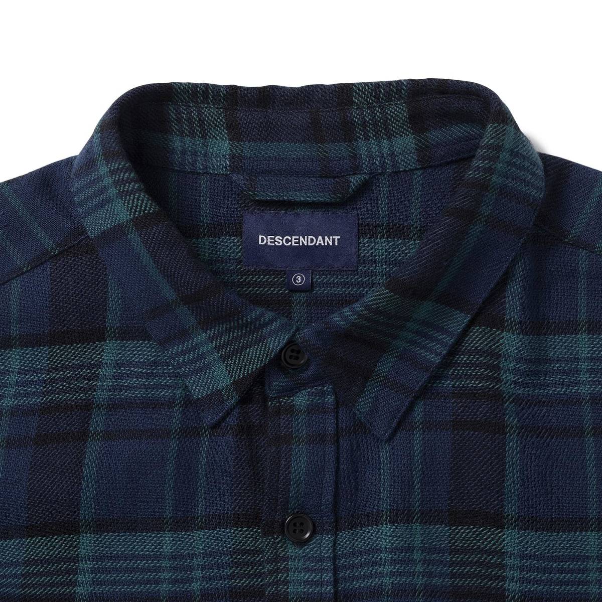 希少★新品本物【緑★3】★BASIN BLACKWATCH LS SHIRT FULL ベイスンブラックウォッチ 正規店購入 ディセンダント 限定入手困難 DESCENDANT_画像5