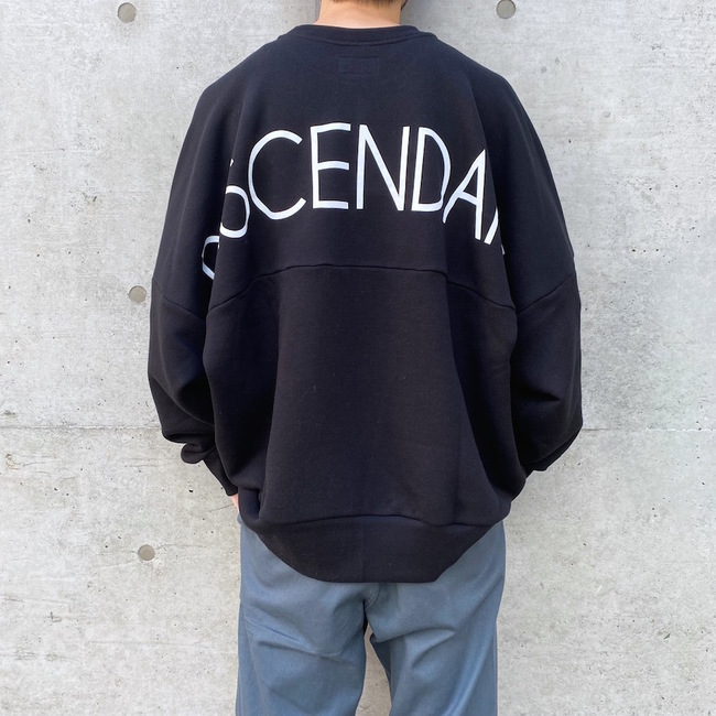 希少★新品本物【黒★2】★Paddle Crew Neck Sweatshirt パドルクルーネック スエット 正規店購入 ディセンダント 入手困難 DESCENDANT21AW