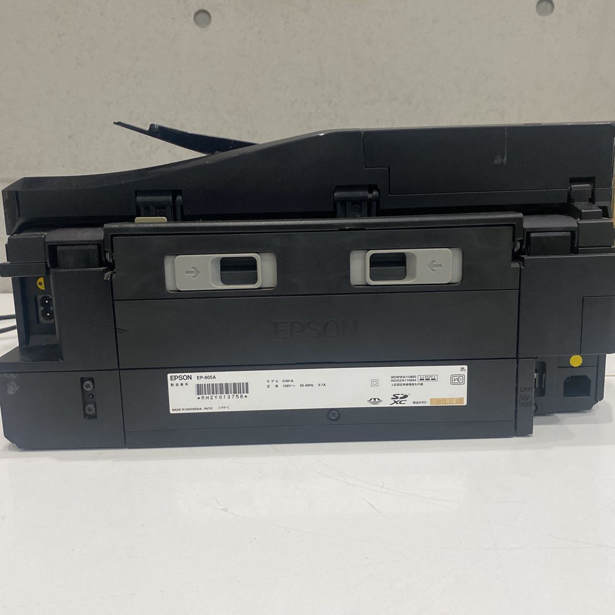 ★EPSON エプソン カラリオ　コピー機 EP-905A インクジェット複合機 カラープリンター　中古　ジャンク　0404TM_画像7