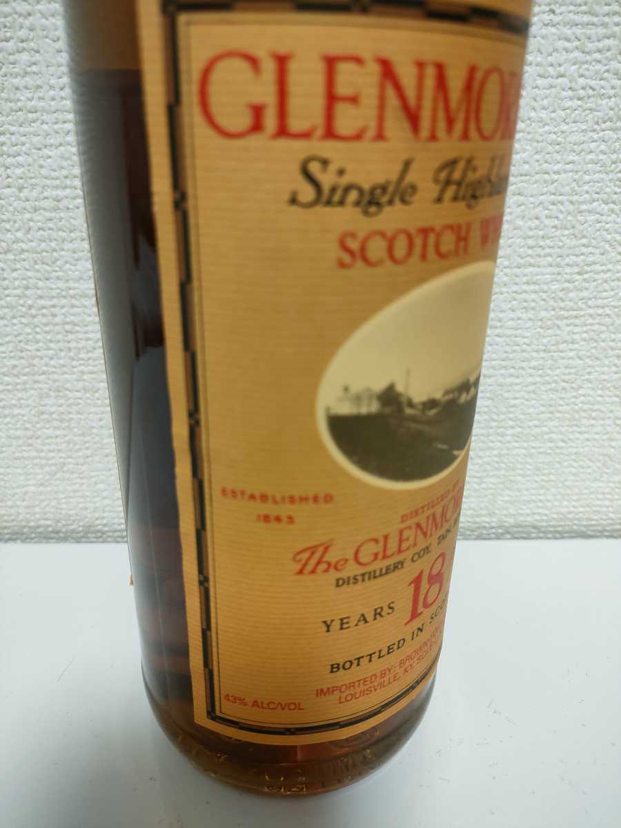 グレンモーレンジ 18年 80-90年代流通 オールドボトル 古酒 グレンモーレンジ 18年 80-90年代流通 オールドボトル 古酒