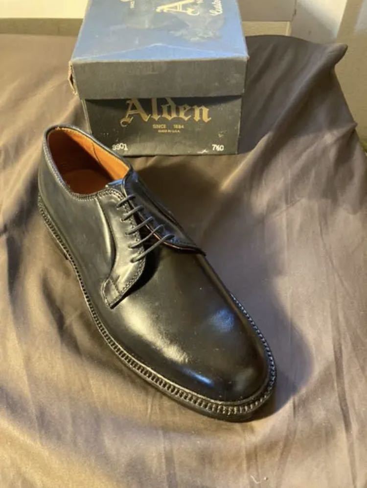 充実の品 26cm 7.5C 9901 黒 コードバン 新品 Alden オールデン 13.86
