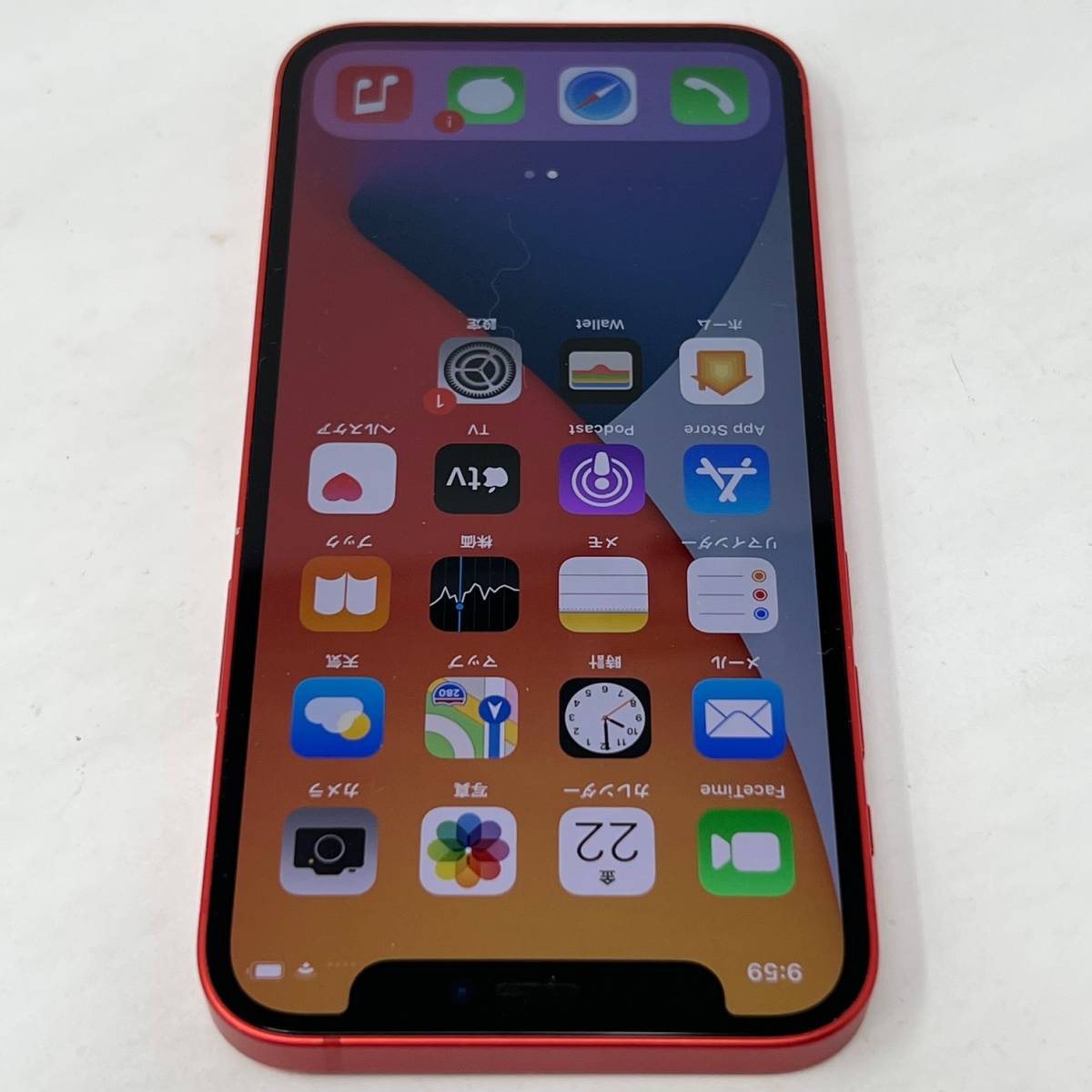 美品 国内版SIMフリー Apple iPhone 12 mini 64GB MGAE3J/A レッド
