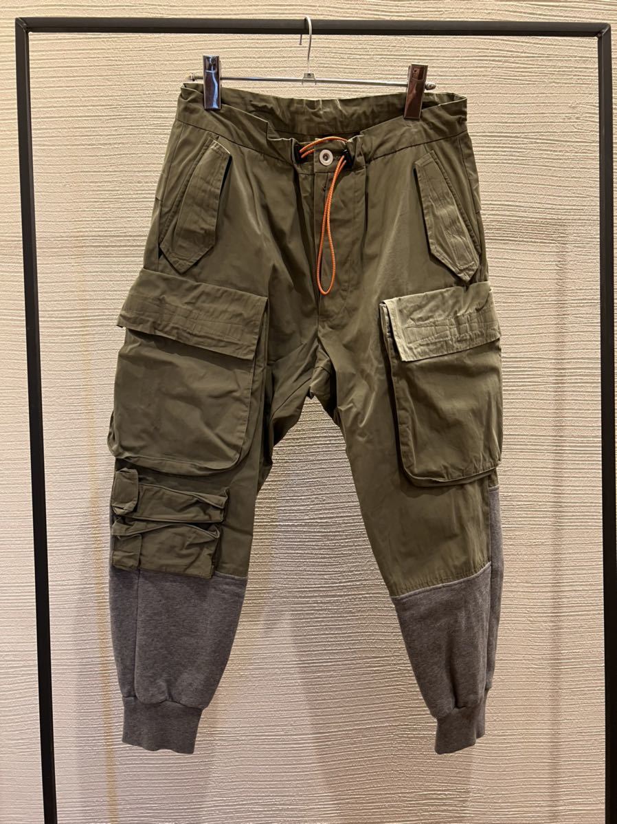 UNRAVEL PROJECT アンラベル　スウェット　ドッキング　カーゴパンツ　CARGO pants sacai フェンチェンワン_画像6