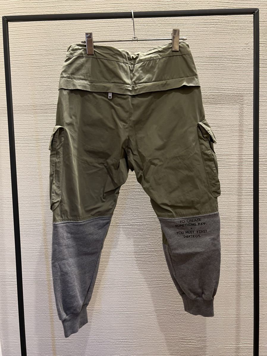 UNRAVEL PROJECT アンラベル　スウェット　ドッキング　カーゴパンツ　CARGO pants sacai フェンチェンワン_画像7