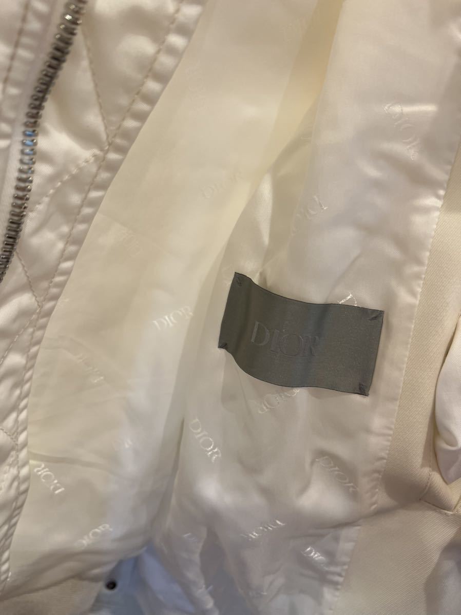DIOR sacai コラボ ボンバージャケット 白 46 2022ss 激レア_画像4