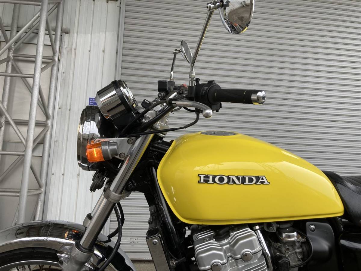 CB400FOUR NC36 平成ヨンフォア黄 エンジン実働!現状販売/モリワキ製集合管マフラー/初年度登録:平成10年/車検残有り/豊橋市/AS5-2/0F05_画像6