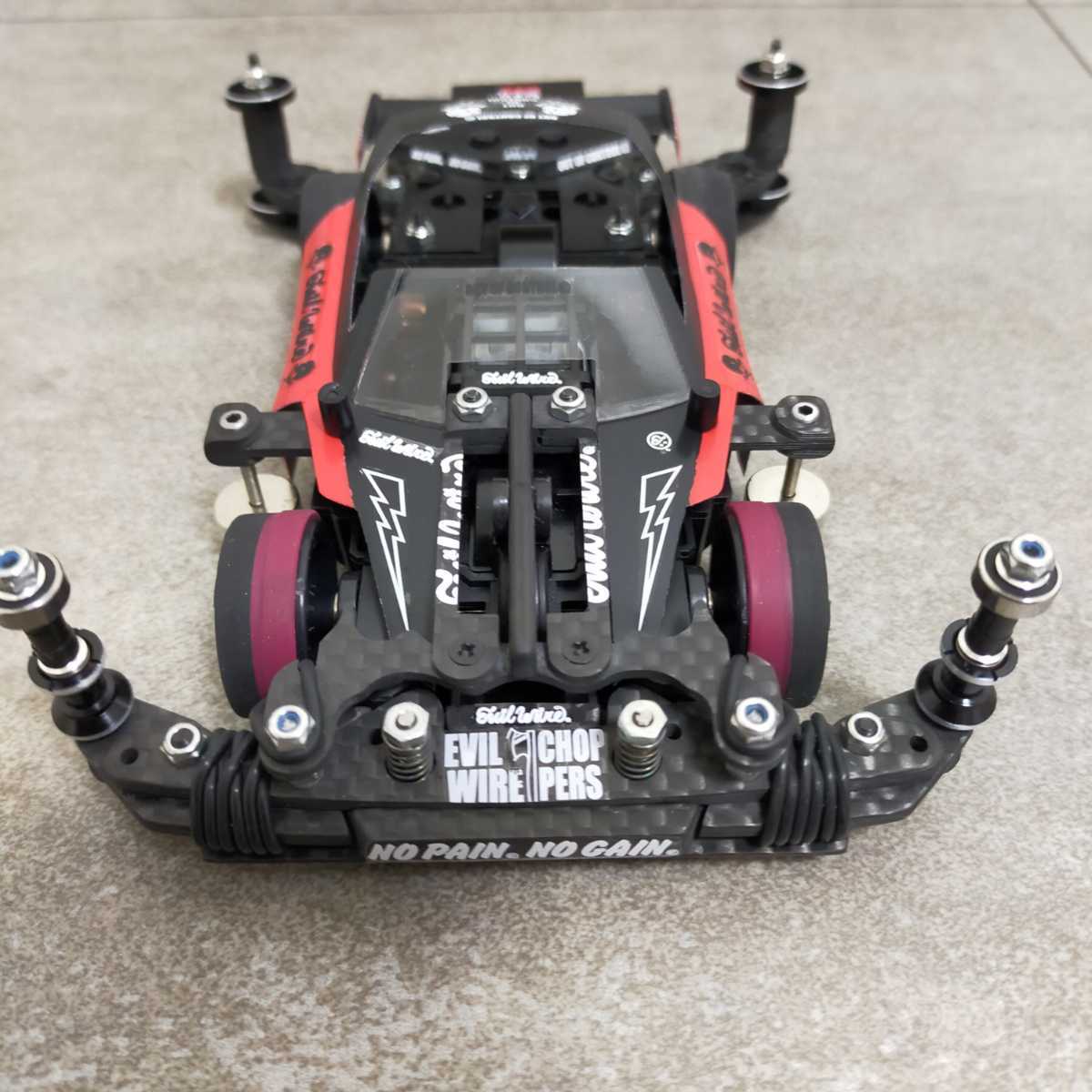 ミニ四駆 TRFワークスjr. 完成品 MSフレキ フルカスタム ミニ四駆 TRFワークスjr. 完成品 MSフレキ フルカスタム