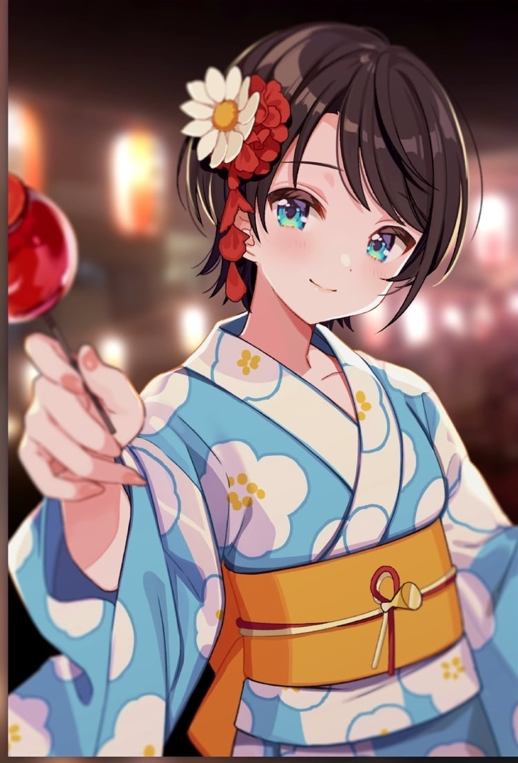 ホロライブ Hololive 大空スバル 直筆サイン入りポストカード Oozora