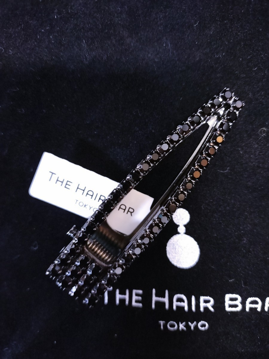 新品 ザヘアバートウキョウ ラインストーンクリップ ブラック コレット