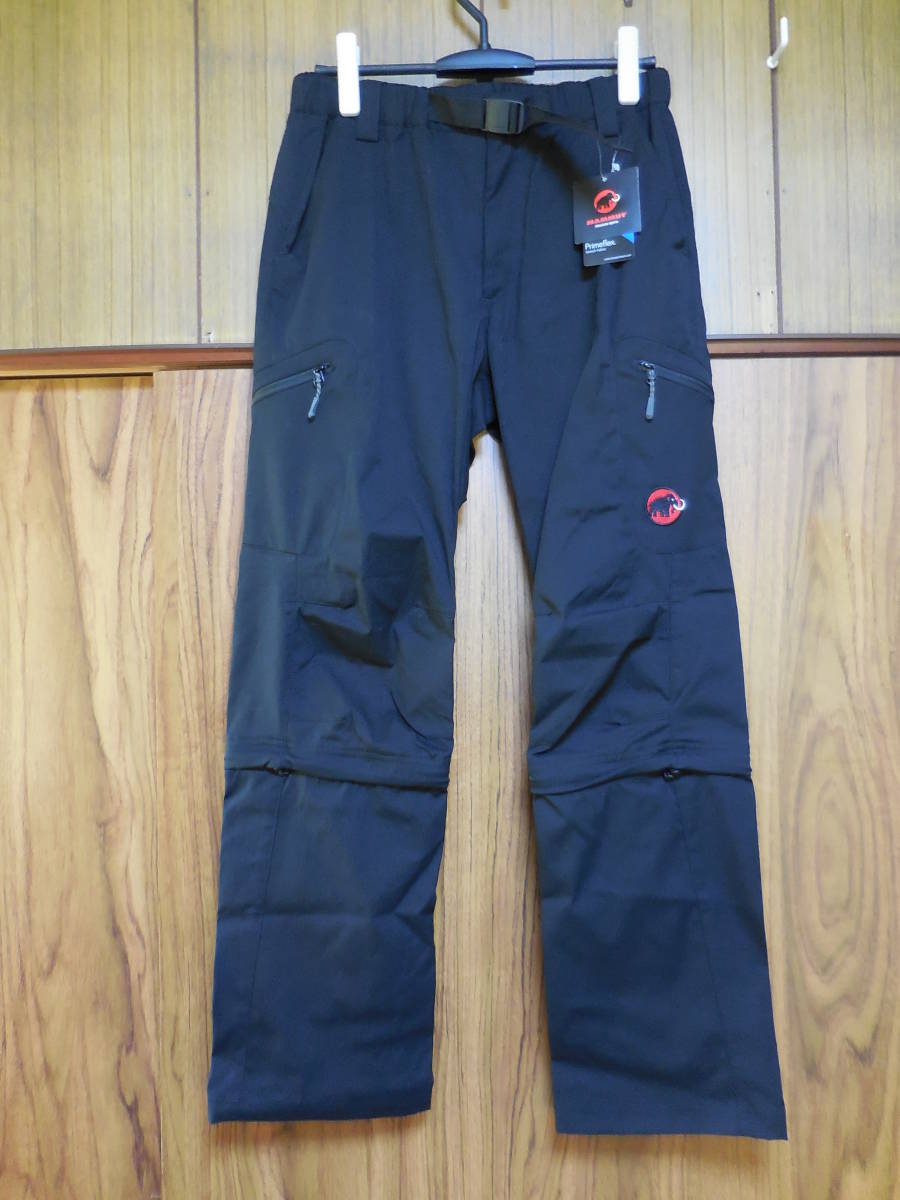 割引発見 MAMMUT マムート BOMBOO Light 3/4 2in1 Pants Men 黒 L W79