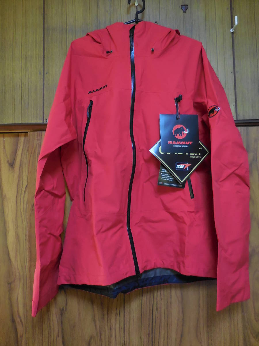 MAMMUT　マムート　CLIMATE　Rain-Suit　AF　Men　赤/黒　XXL（ASIA)　上下セット