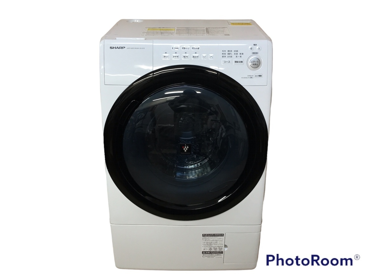 定番安い ヤフオク! - SHARP ドラム式電気洗濯乾燥機 ES-S7E-W... 在庫低価