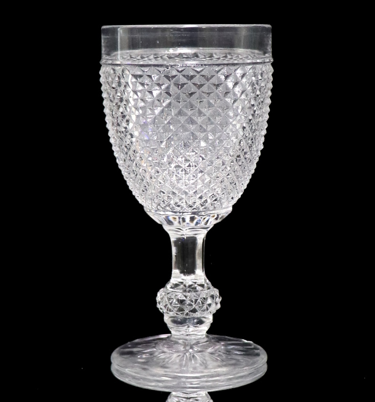 オールド・バカラ (BACCARAT) 名品 ディアマン・ビゾー ワイングラス 1890年 ダイヤモンド カップ アンティーク 切子 ギヤマン 義山  レア