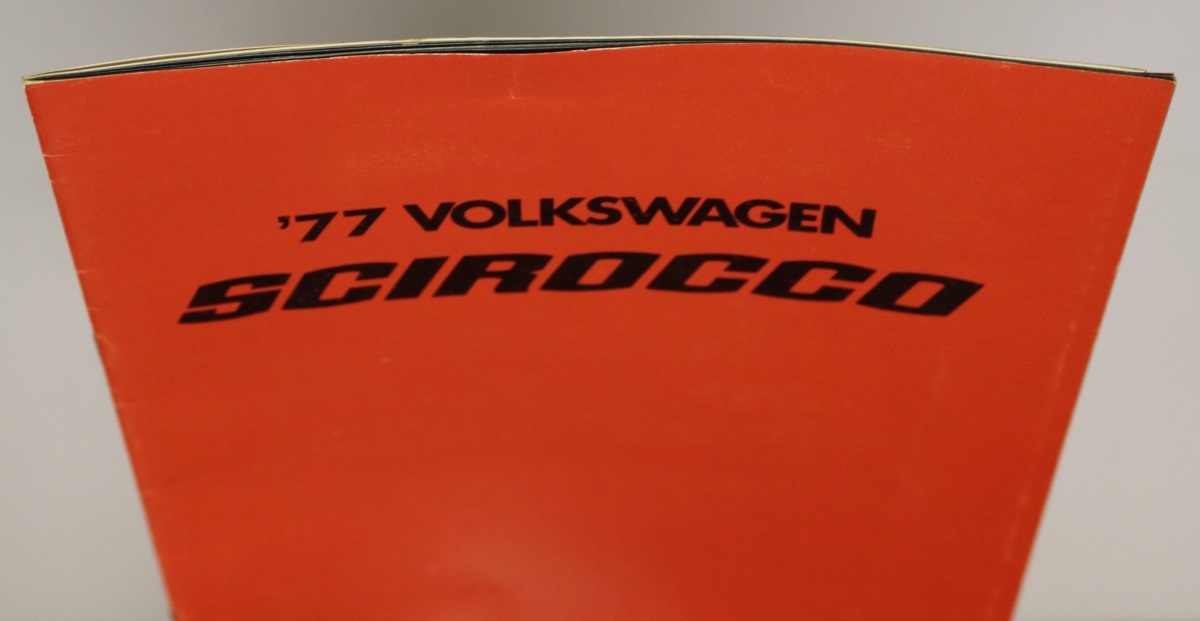 自動車カタログ『’77 VOLKSWAGEN SCIROCCO』1977年 ヤナセ 補足:フォルクスワーゲンシロッコ/VW/スーパークーペ/ジウジアーロ/ファミリー_画像4