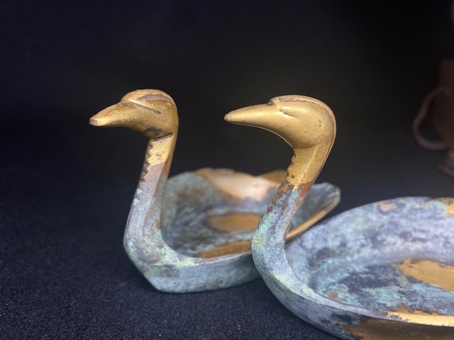 四代 秦蔵六 造 塗金銅莨皿 瑞鳥 共箱 | mekatronikelektrik.com
