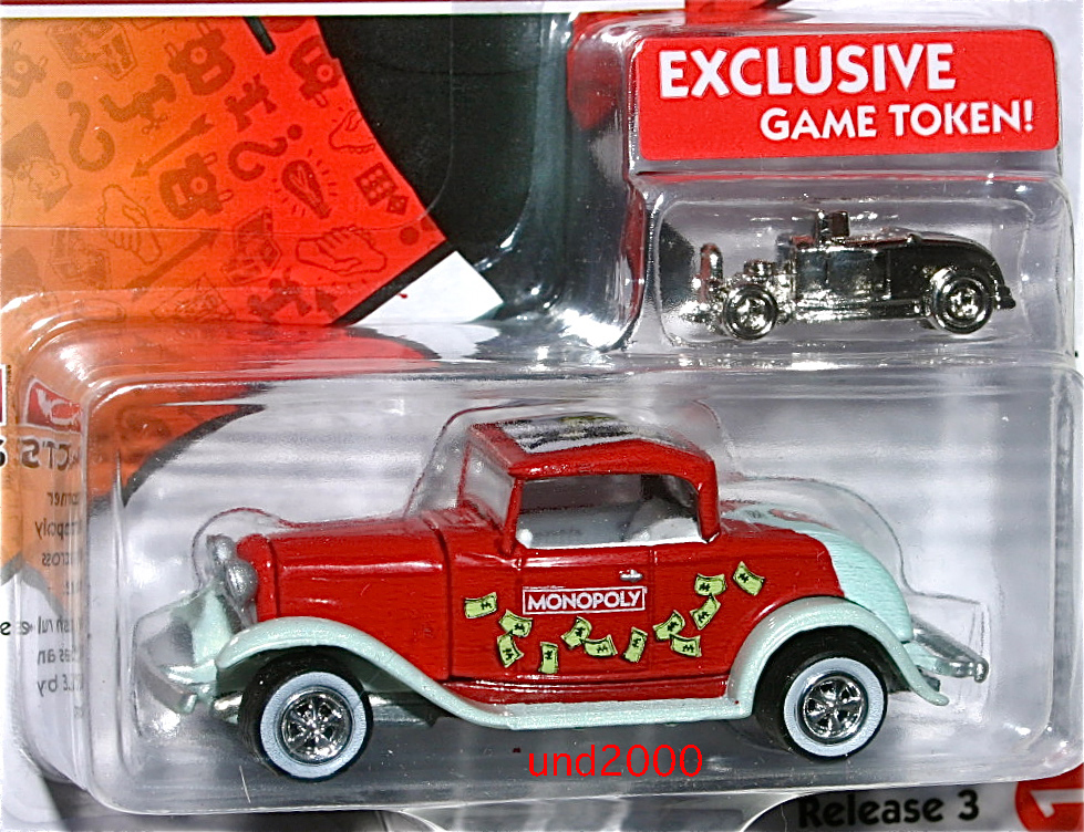 Johnny Lightning monopoly 1932 Ford high body coupe Ford Hibody Coupe Monopoly Johnny Lightning Pop Culture
