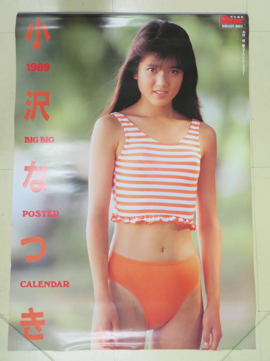 L00007204/$カレンダー/100サイズ「小沢なつき/1989年カレンダー」_画像1