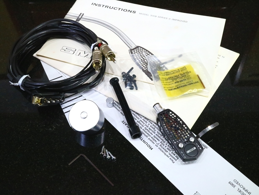 SME 3009 S2 improved トーンアーム 純正シェル/ケーブル等付属品フルセット リフターオイル補充済み Audio Station