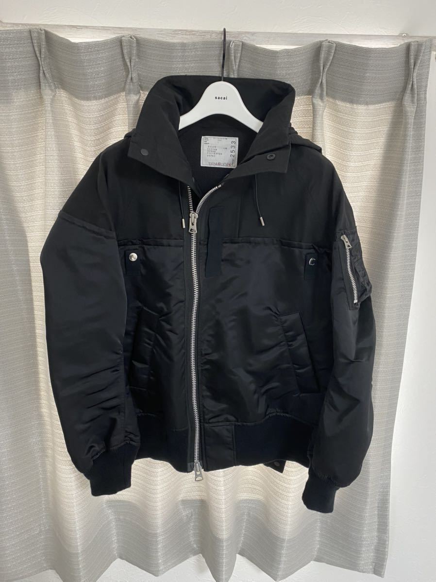 ☆窪塚洋介着用☆完売品 sacai ma-1 ジャケット ブルゾン パーカー