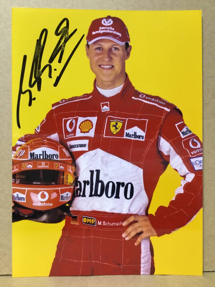 初回限定盤 2003 フェラーリ M．シューマッハ 直筆サイン入フォト