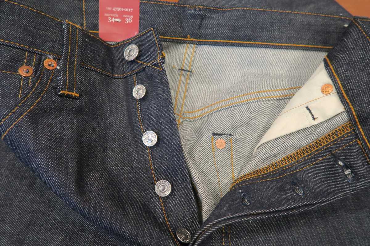 新品未使用 levi's LVC 501 XX 1947年復刻版 リジッド W34 L36