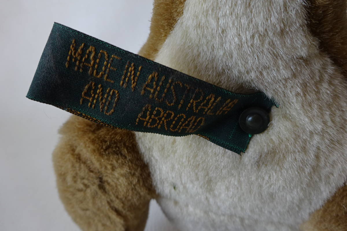 AUSSIE BORN/オーストラリア土産【リュックを背負ったカンガルーの親子/ぬいぐるみ】made in Australia/中古の画像9