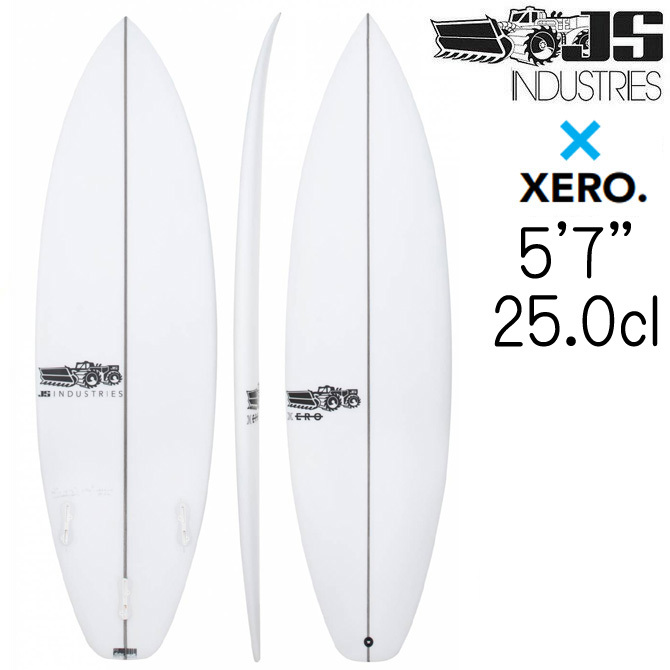 JS サーフボード ゼロ モデル 5'7×18 5/8×2 1/4 25.0L / JS Industries Xero Model js-xero-57b