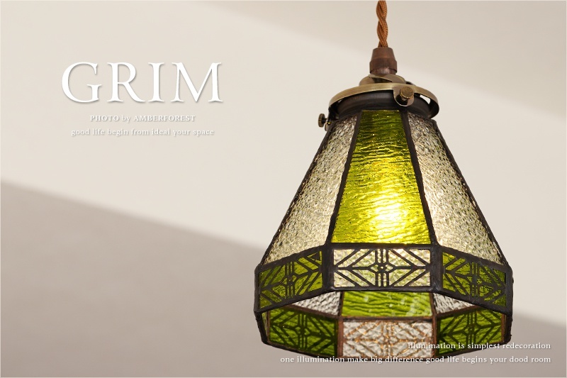  подвесной светильник #GRIM# [am] витражное стекло mo The ik стекло зеленый Северная Европа современный интерьер Cafe узор изменение 