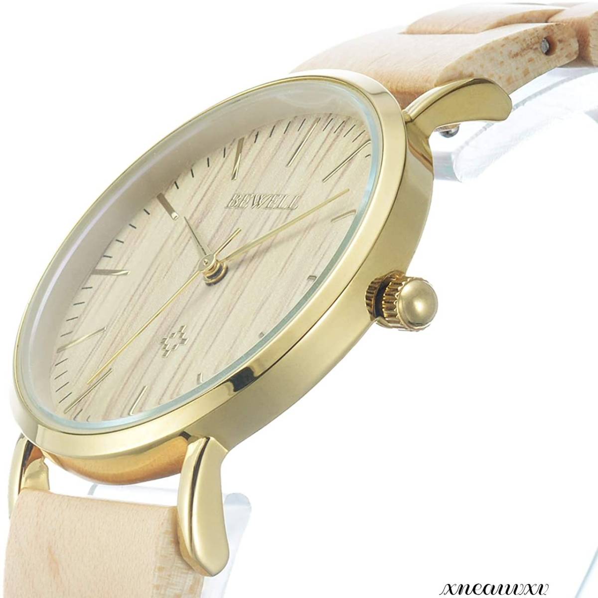 おしゃれな 木製腕時計 メープル レディース 日本製クオーツ アンティーク 天然木 カジュアル ウッド モダン 女性 腕時計 プレゼント_画像1