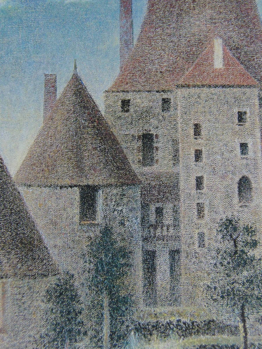  hill deer ..,[ castle ], rare book of paintings in print .., new goods high class amount, mat frame attaching, free shipping, day person himself painter 